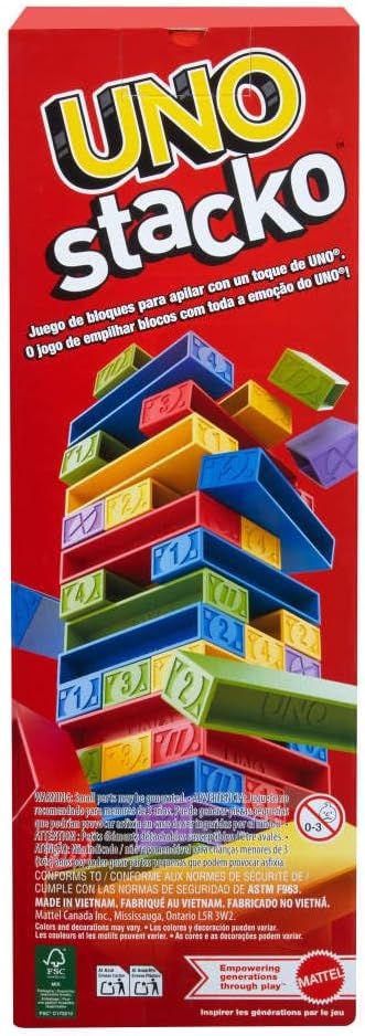 🧱 UNO Stacko™ — Le jeu d’équilibre, de fun et de stratégie qui réunit toute la famille !