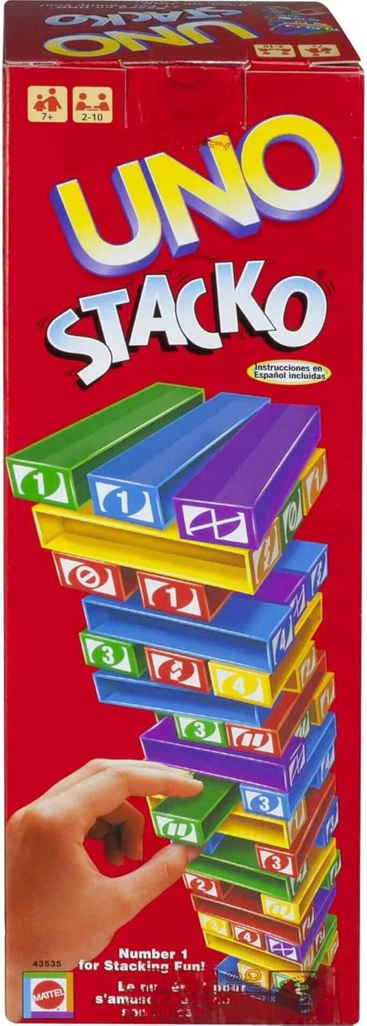 🧱 UNO Stacko™ — Le jeu d’équilibre, de fun et de stratégie qui réunit toute la famille !