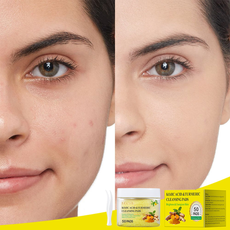 Cotons au Curcuma & Acide Kojique (50 pièces)