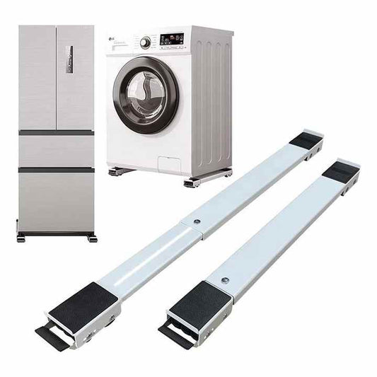 Support Réfrigérateur Réglable à 4 Roues (1 paire)