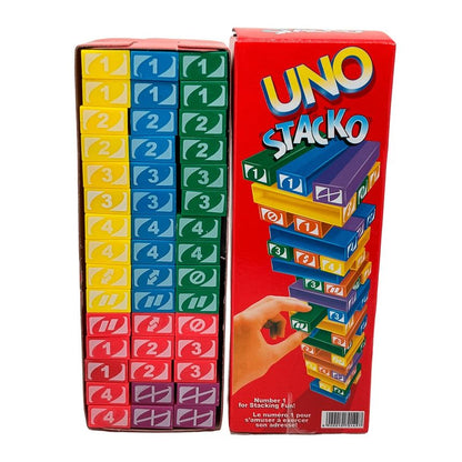 🧱 UNO Stacko™ — Le jeu d’équilibre, de fun et de stratégie qui réunit toute la famille !