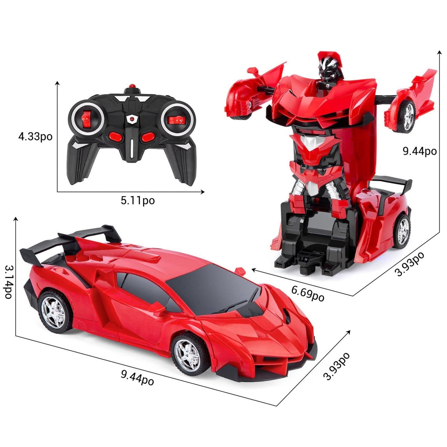 VOITURE TÉLÉCOMMANDÉE TRANSFORMABLE EN ROBOT