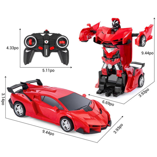 VOITURE TÉLÉCOMMANDÉE TRANSFORMABLE EN ROBOT